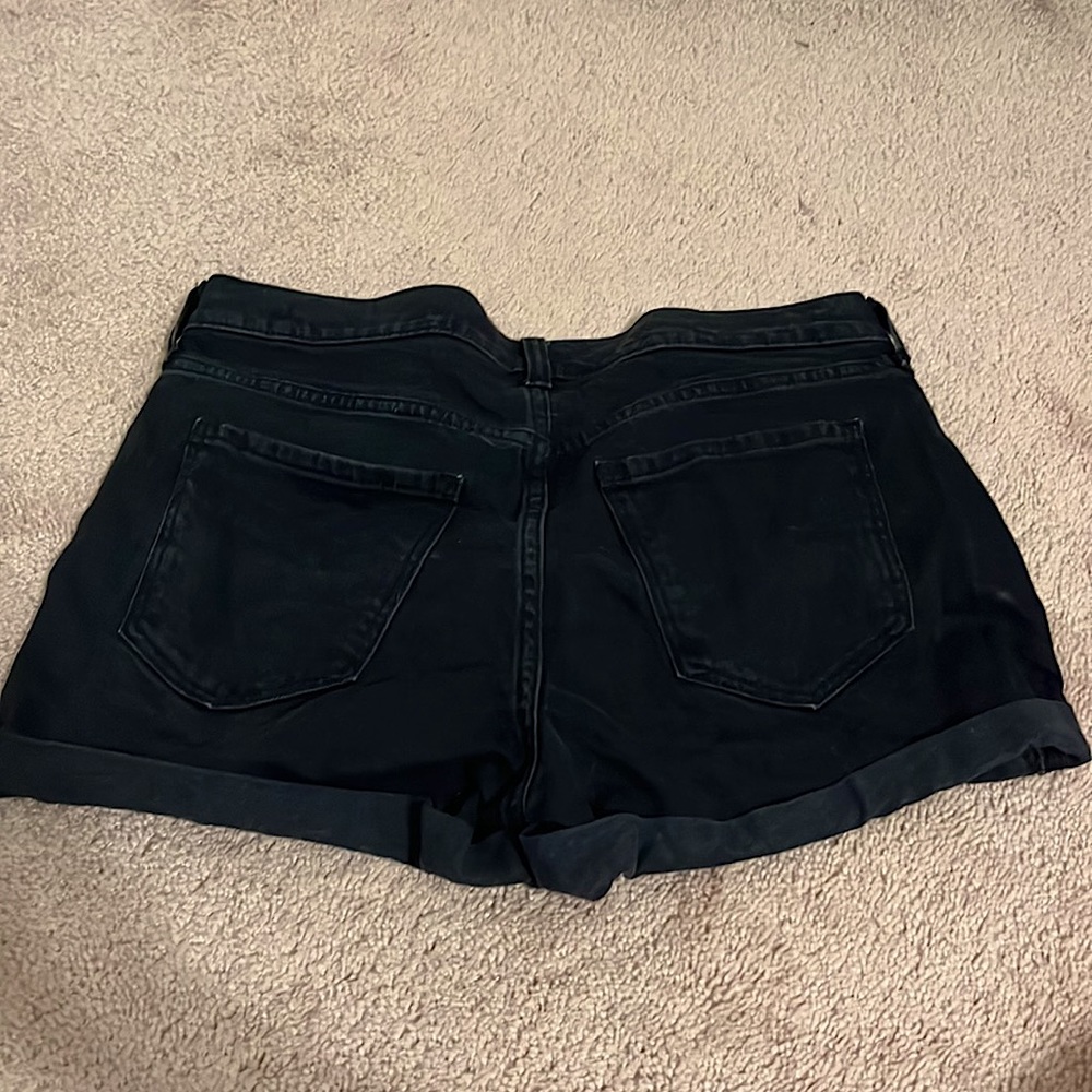 Black jean ripped shorts - Picture 2 of 2